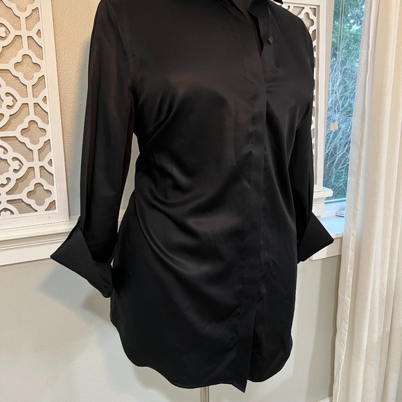 Black Button Up Top - Picture 2 of 7